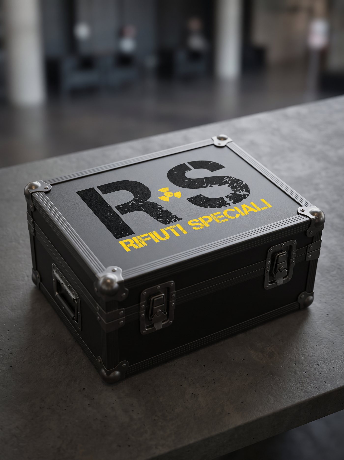 Il nuovo logo sul flight case