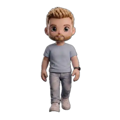 Massimiliano in casual chibi 3D