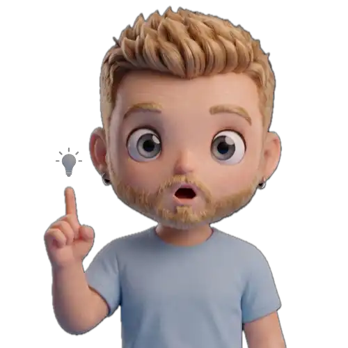Massimiliano con un'idea chibi 3D